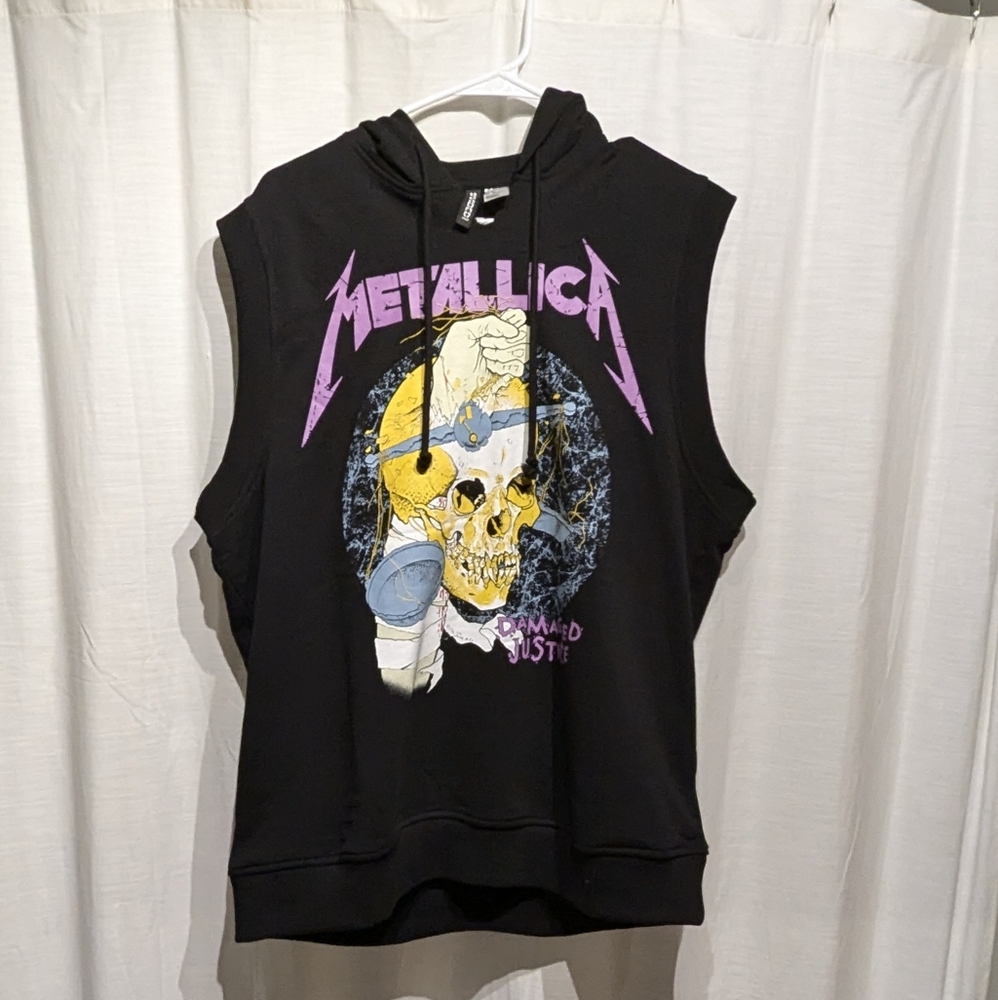 Metallica Hoodie Muscle Sweatshirt NWOT Size Small
